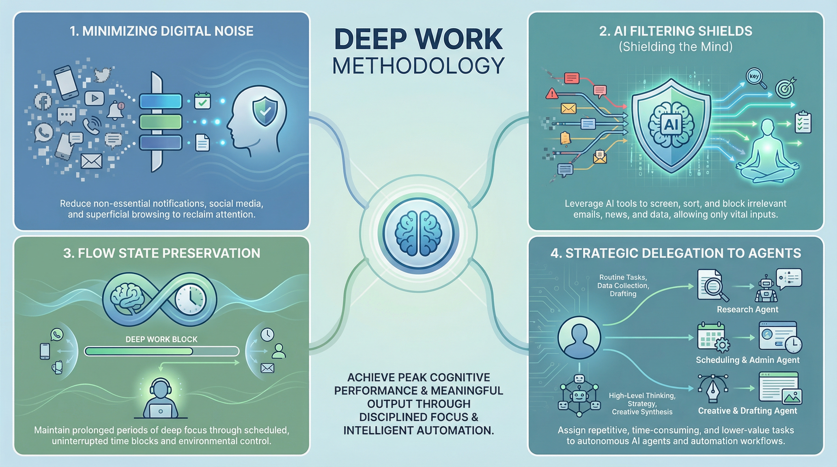 Infografía de Deep Work